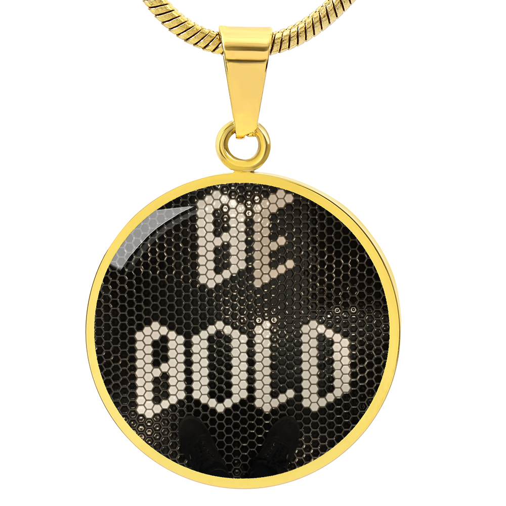 Luxury Graphic Circle Necklace