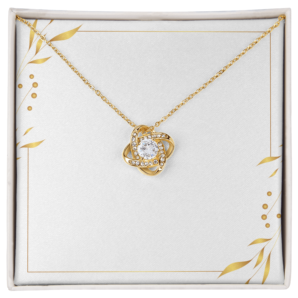 White and Gold finish Forever Necklace