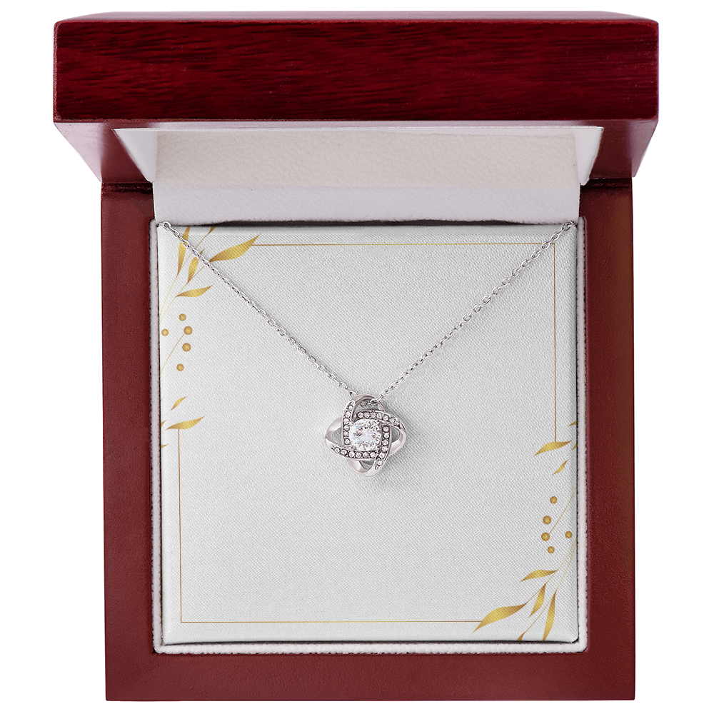 White and Gold finish Forever Necklace